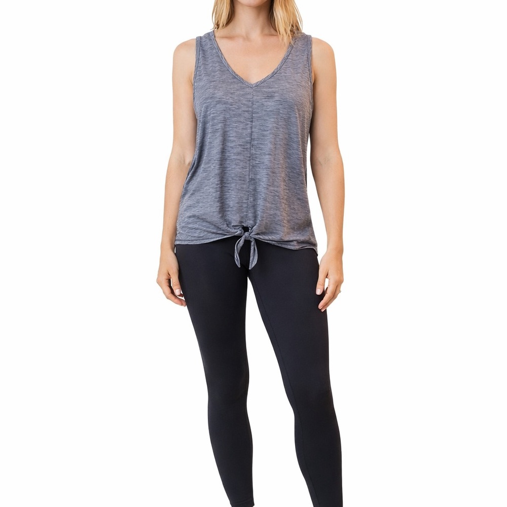 Apana Size Medium Purple/Grey Activewear Tank Top
